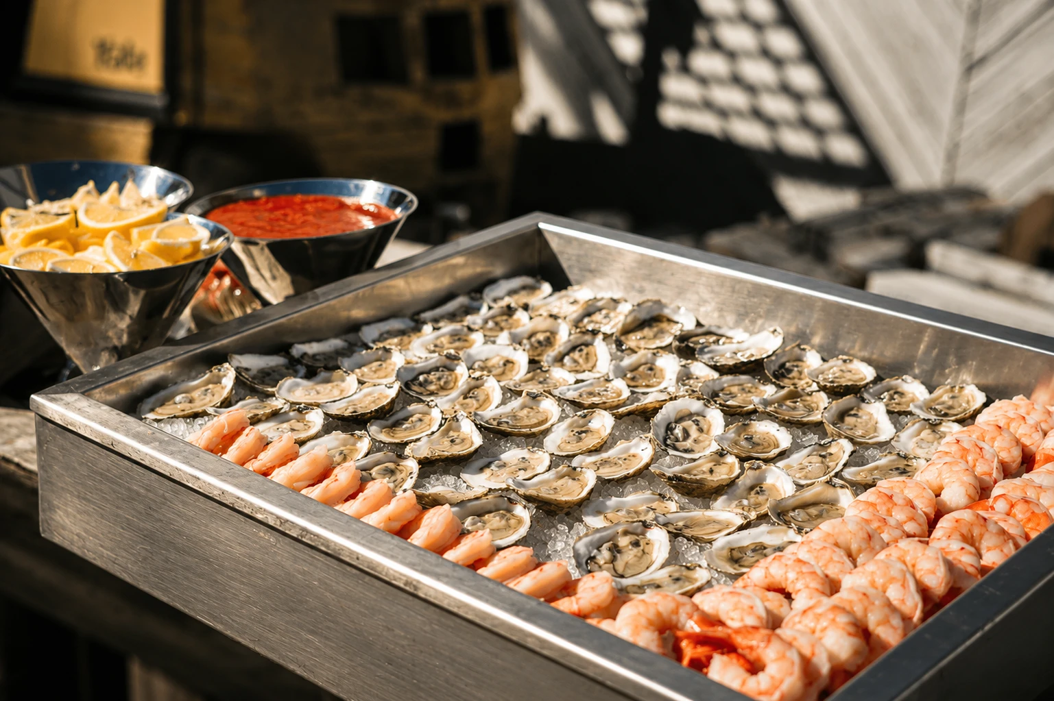 Fresh oysters at Mine Oyster